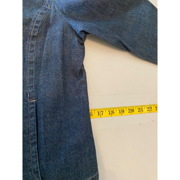 Sonoma Life+Style Denim Jean Jacket Button-Up Floral Lining Long Sleeve Medium - Picture 11 of 12